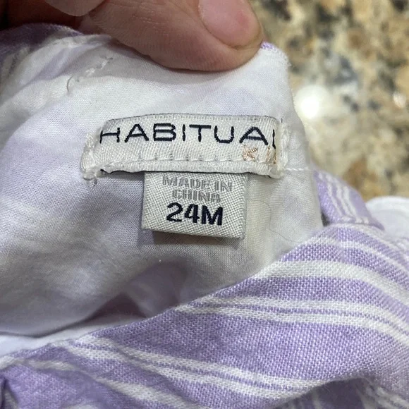 Habitual Purple and White Striped Outfit - Picture 4 of 8